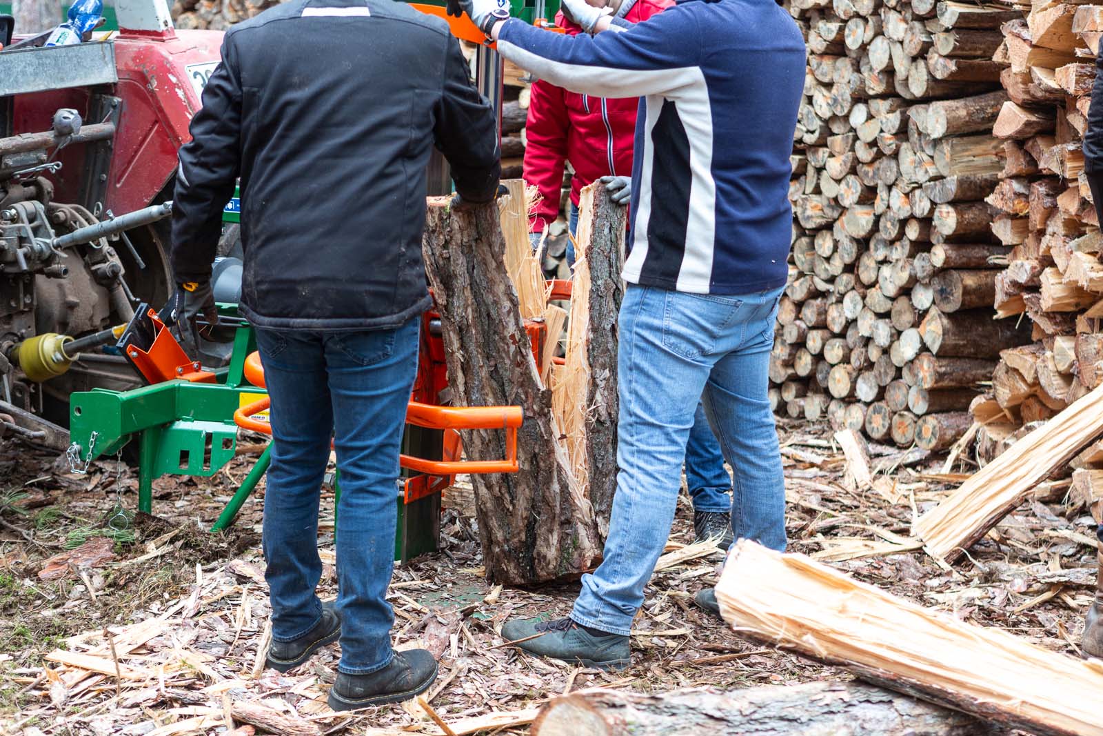 Brennholz für bedürftige Familien Serviceprojekt Round Table Wiener Neustadt