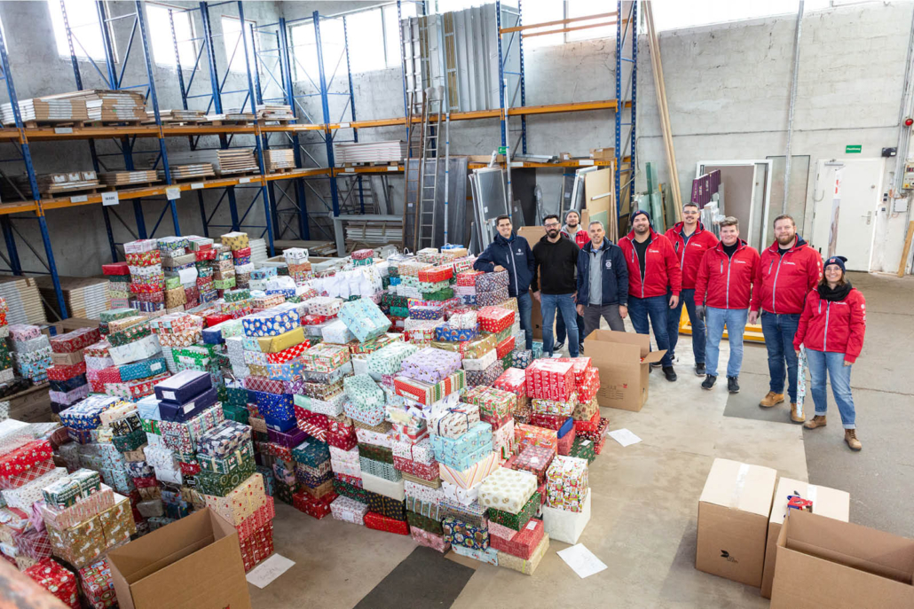 Weihnachtspackerlaktion 2025 in Wiener Neustadt Serviceprojekt Round Table WN